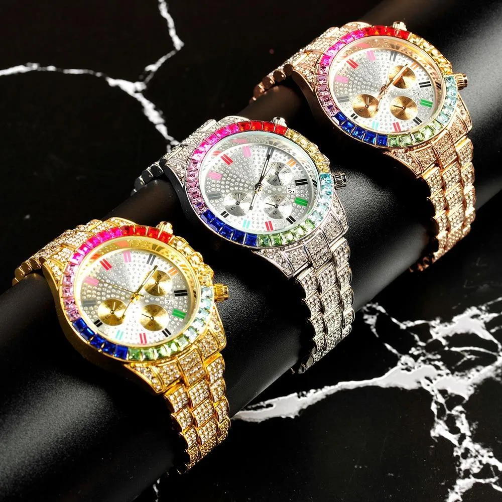 Men's Iced Out  Bling Luxury Watch