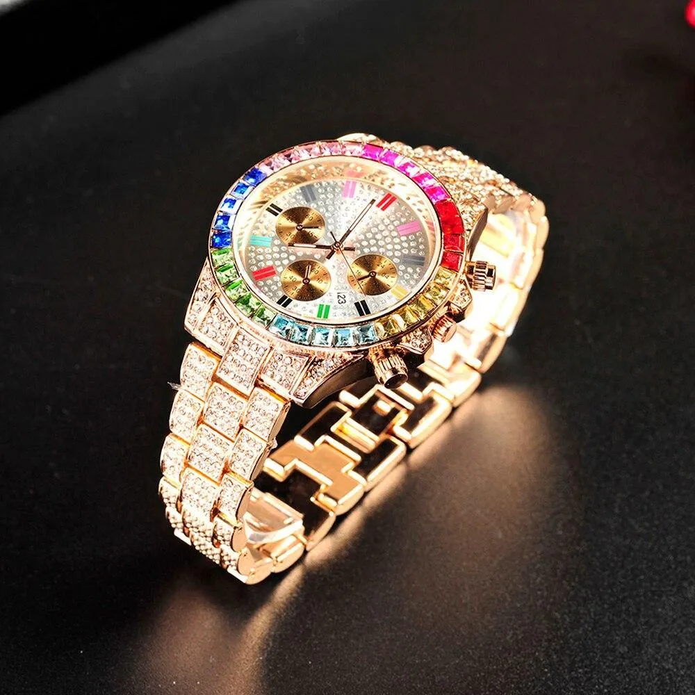 Men's Iced Out  Bling Luxury Watch