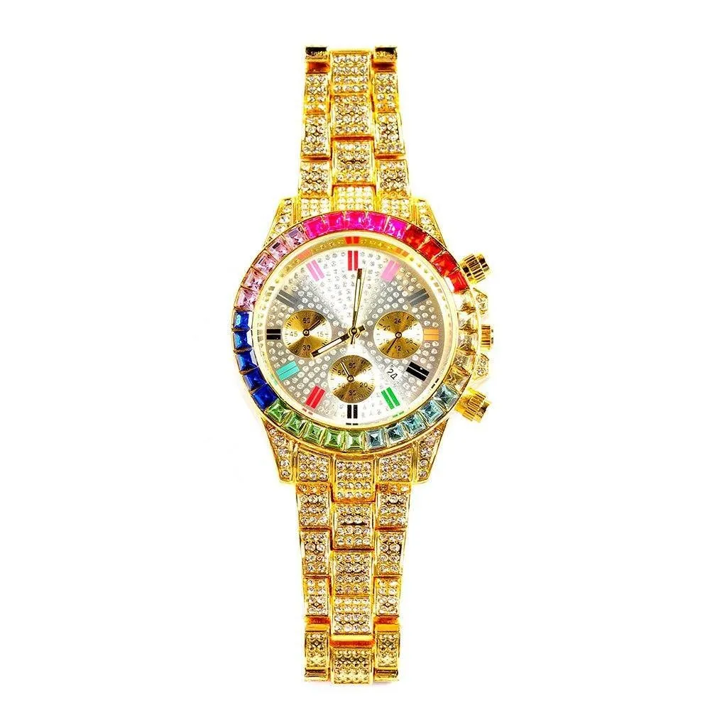 Men's Iced Out  Bling Luxury Watch