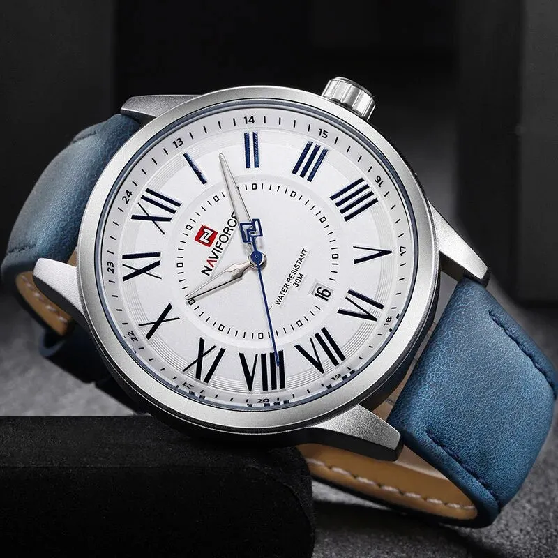 Men's Luxurious Gold Large Dial Watch Men Business Quartz Wristwatch Male Sport Army Clock