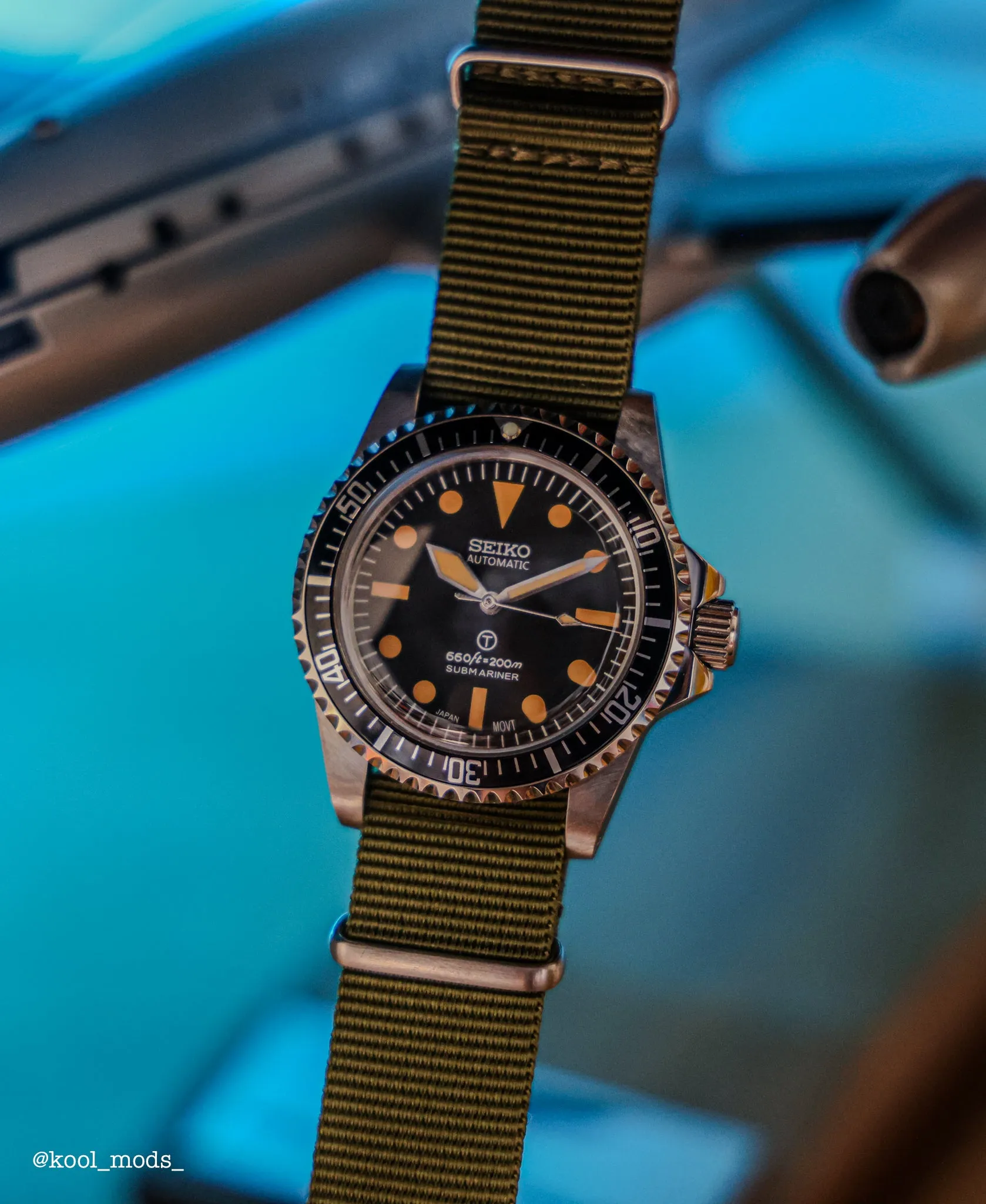 Milsub (Military Submariner) - Custom Mod Watch