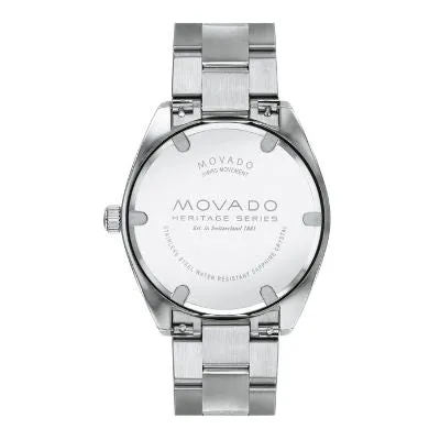 Movado Heritage Series Calendoplan Stainless Steel Mens Watch 3650056