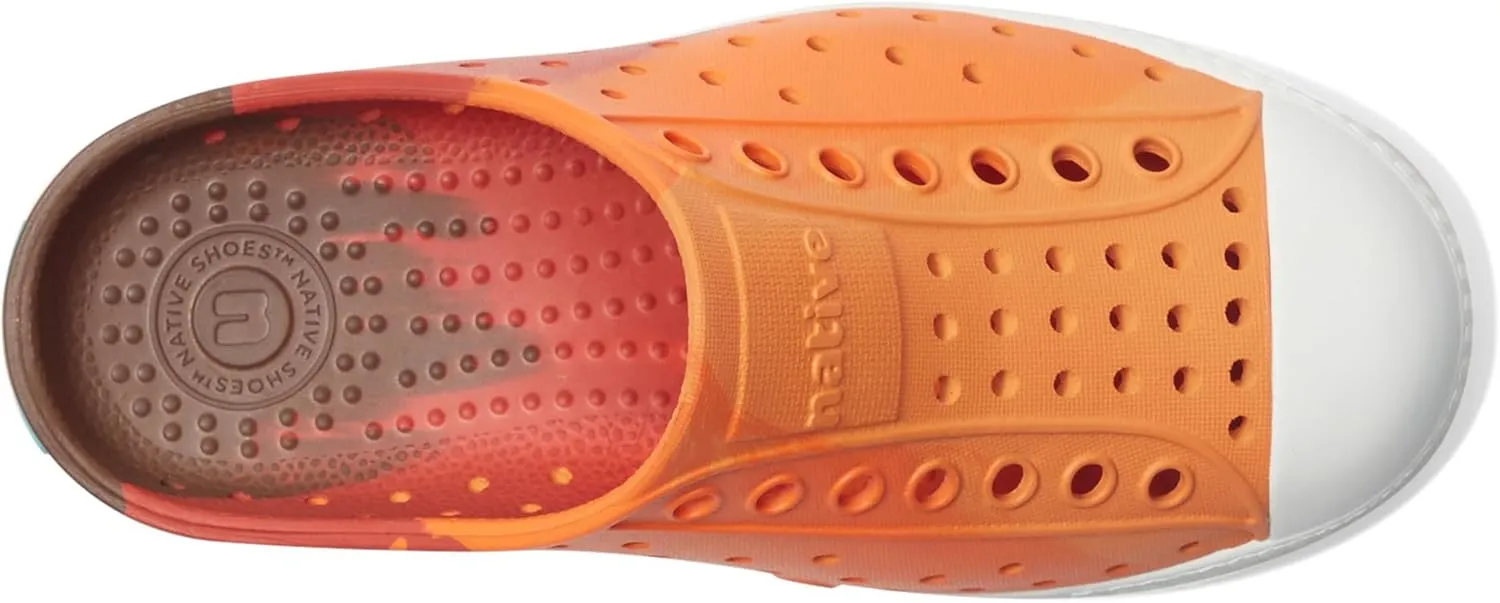 Native Shoes Kids Jefferson Clog Marble (Little Kid/Big Kid) - Clogs for Kids - Synthetic Upper and Outsole