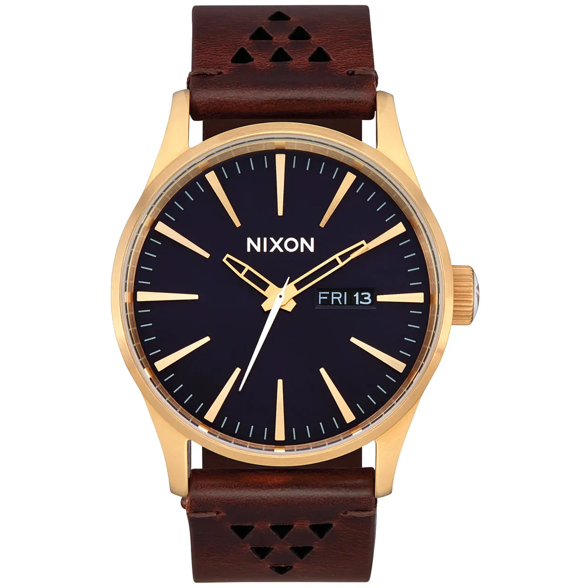 Nixon Sentry Leather Watch