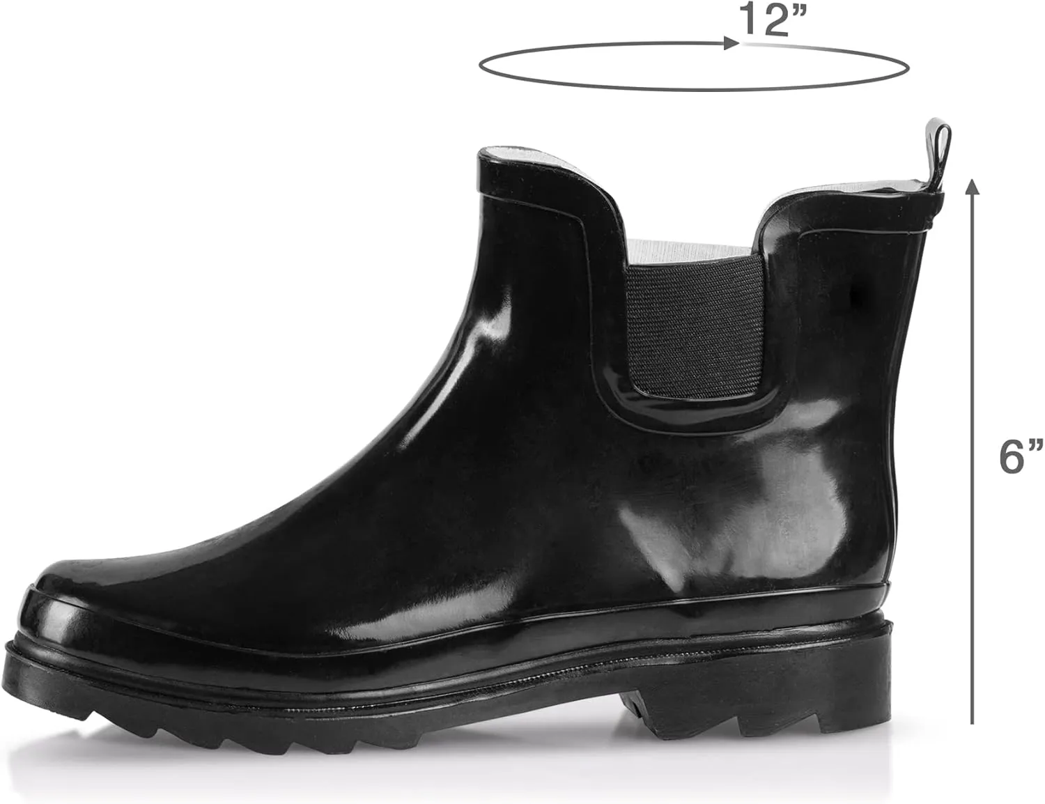 NORTY - Womens Ankle Rain Boots - Ladies Waterproof Winter Spring Garden Boot runs  size large