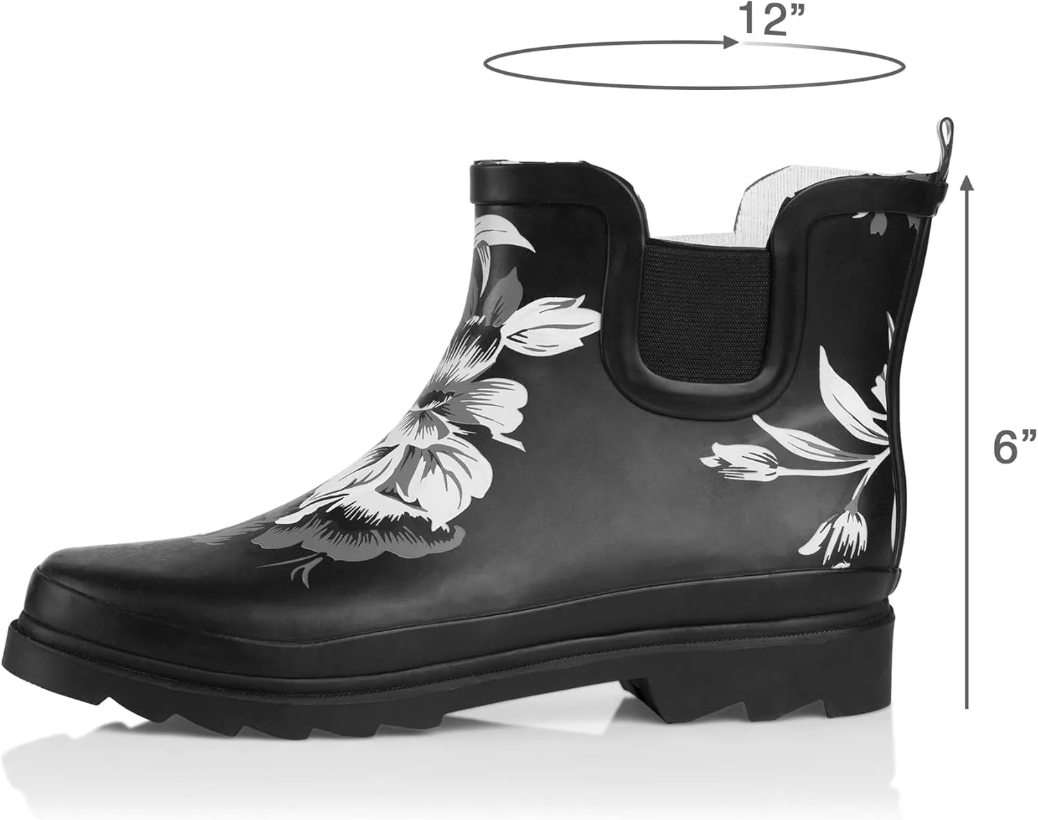 NORTY - Womens Ankle Rain Boots - Ladies Waterproof Winter Spring Garden Boot runs  size large