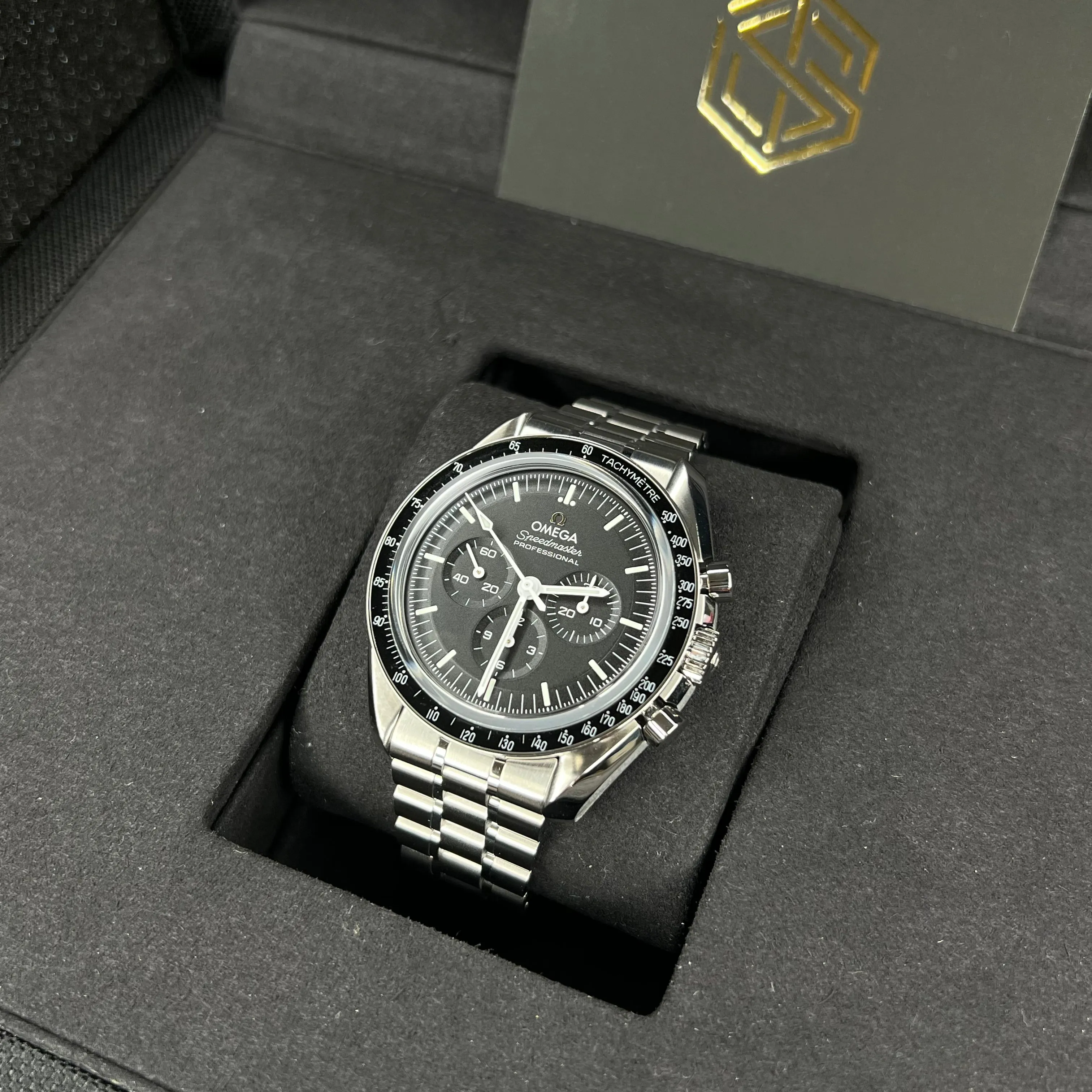 Omega 310.30.42.50.01.002 Moonwatch 'Sapphire Sandwich' 42mm Brand New 2021 Full Set Watch