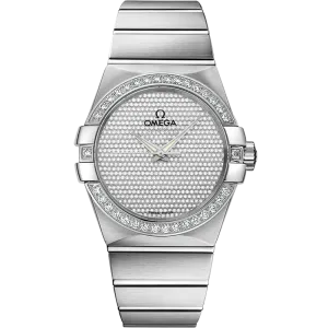 Omega Constellation 38 mm, white gold on white gold