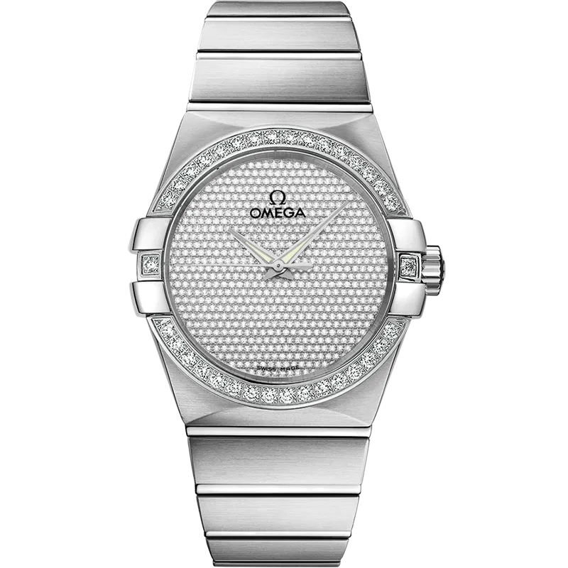 Omega Constellation 38 mm, white gold on white gold