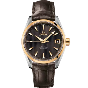 Omega Seamaster Aqua Terra 150M 38.5 mm, steel - yellow gold on leather strap