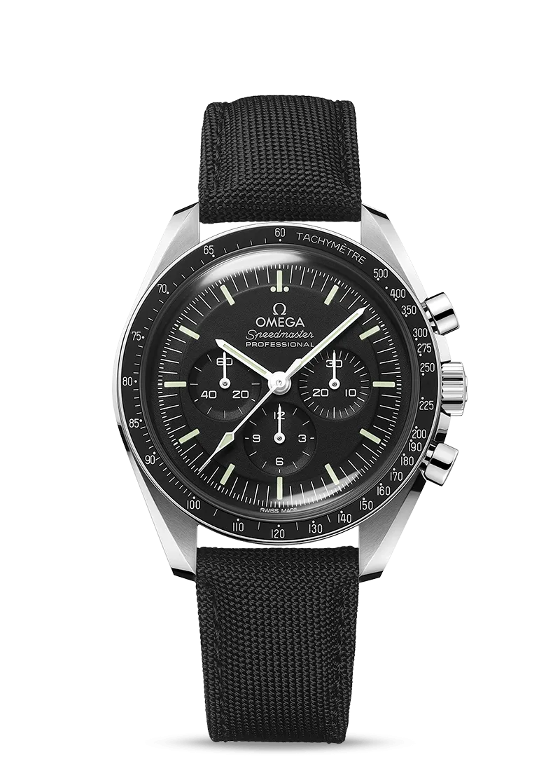 Omega Speedmaster Moonwatch Professional Co-Axial Master Chronometer Chronograph 42mm Steel on Coated Nylon Fabric Strap 310.32.42.50.01.001