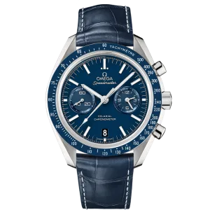 Omega Speedmaster Two Counters 44.25 mm, titanium on leather strap