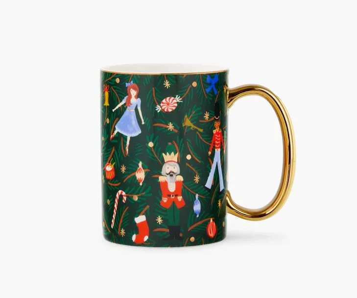 Porcelain Mug (Evergreen Nutcracker)