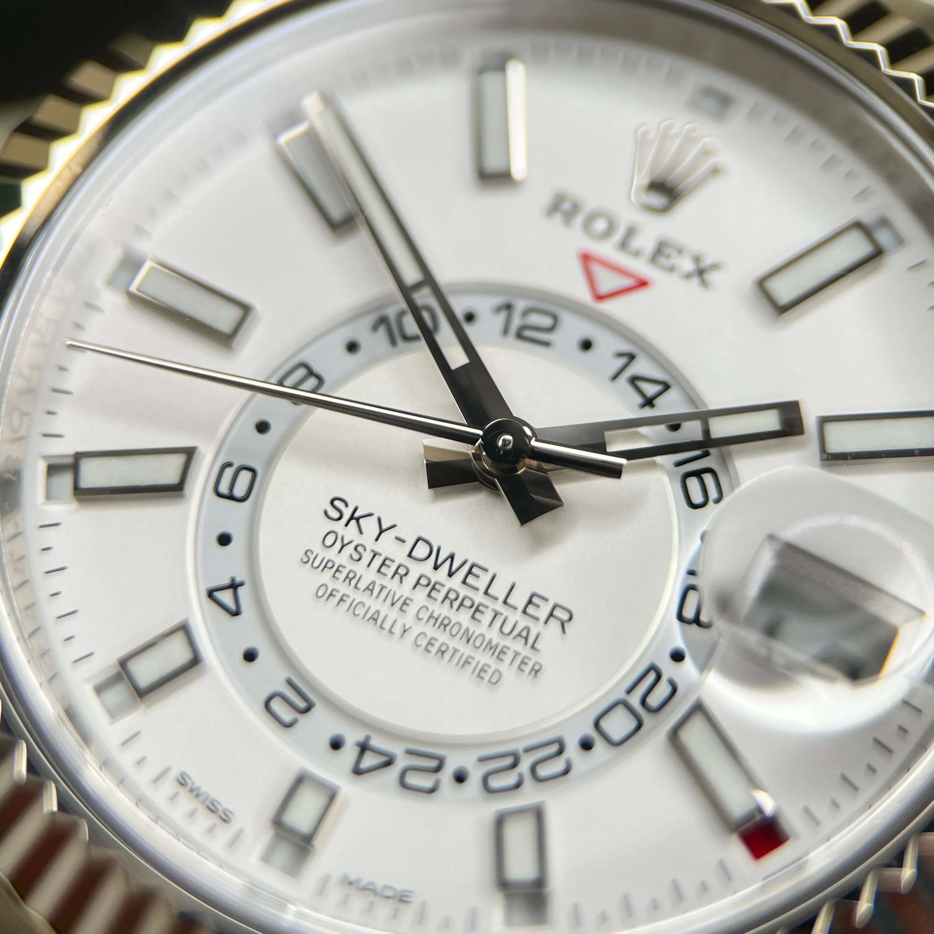 Rolex 326934 Sky-Dweller White Dial 2020 Mint Condition Full Set Watch