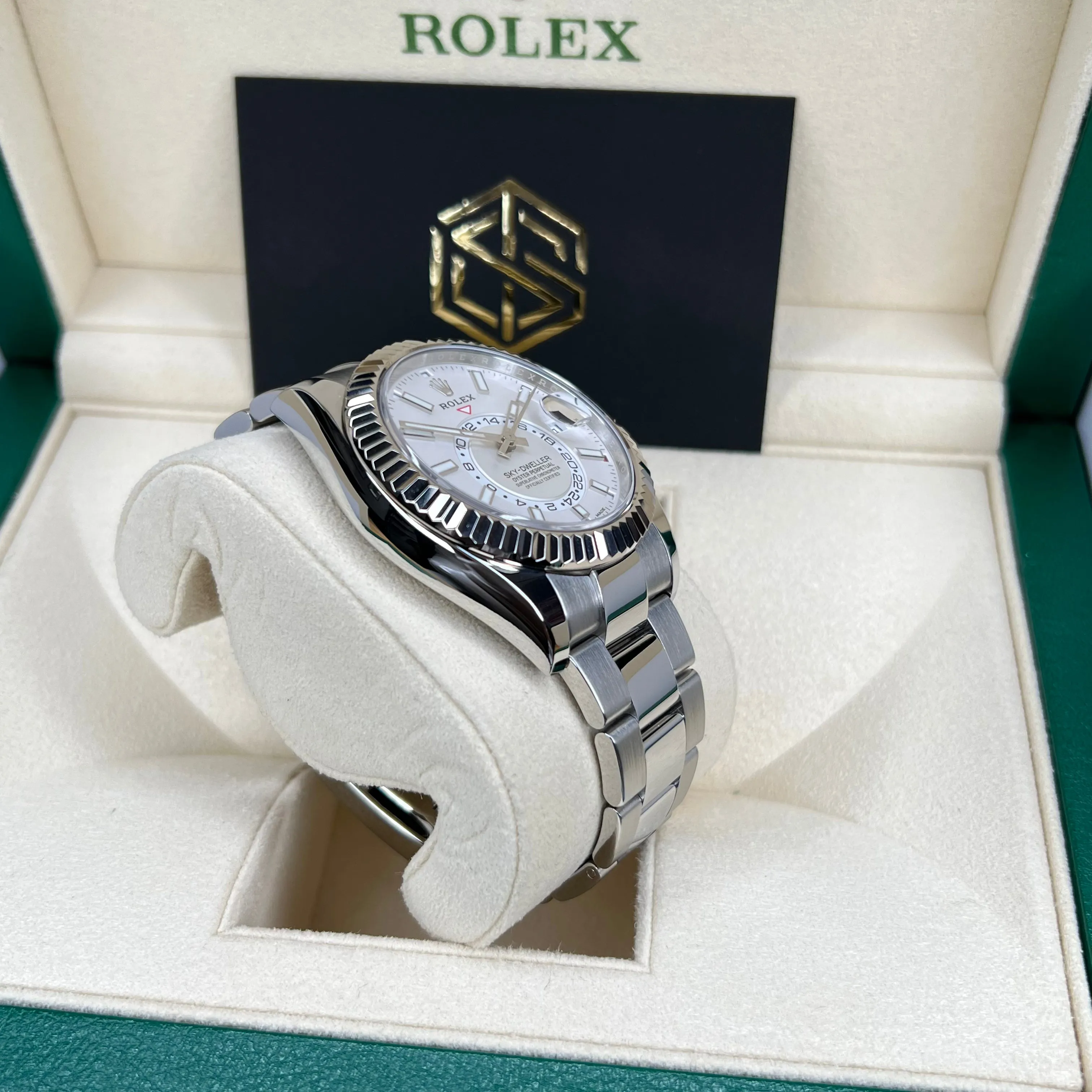 Rolex 326934 Sky-Dweller White Dial 2020 Mint Condition Full Set Watch