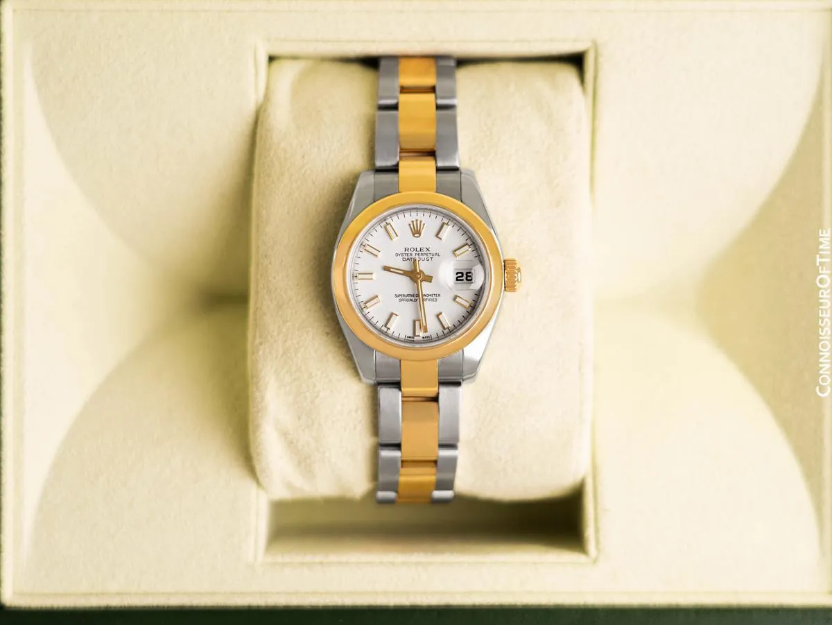 Rolex Lady Oyster Perpetual Datejust 26, 179173 Stainless Steel & 18K Gold Watch - Papers & Boxes