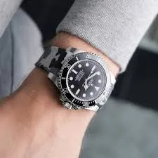 Rolex Snow Camo Rubber Strap