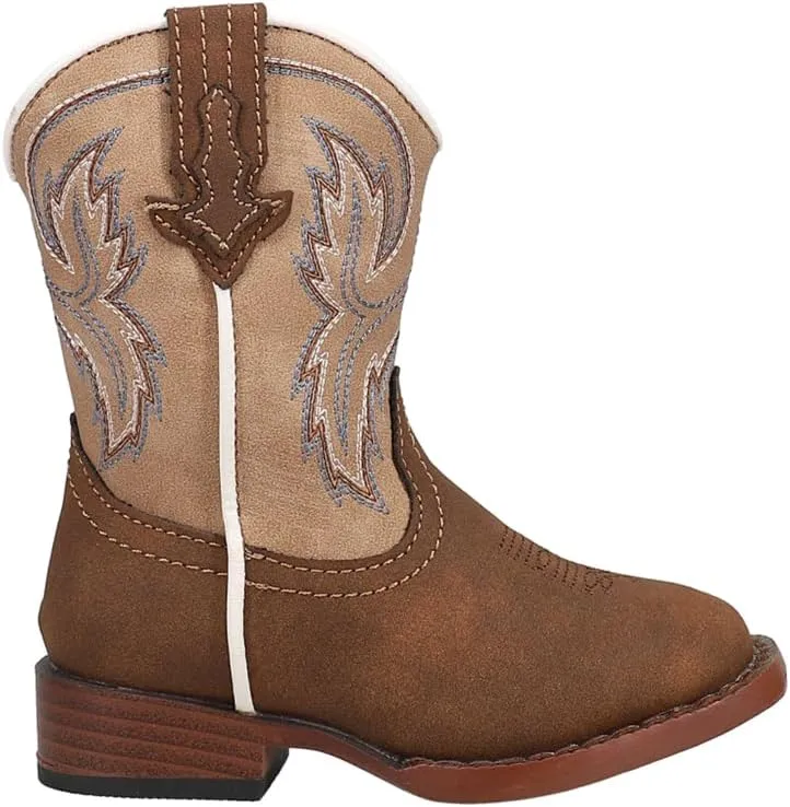ROPER Toddler Boys Eastwood Square Toe Casual Boots Mid Calf - Brown