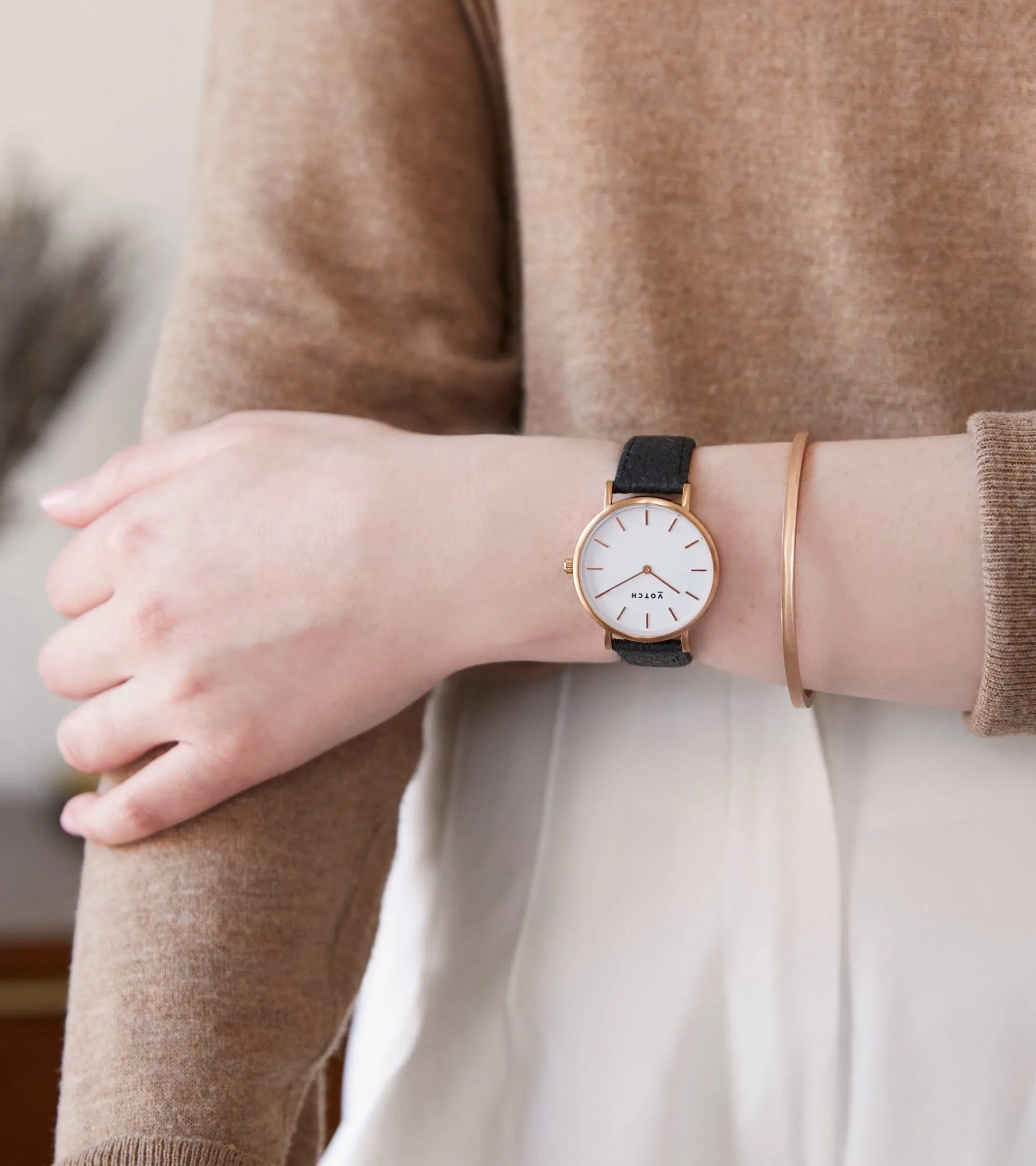 Rose Gold & Piñatex | Petite