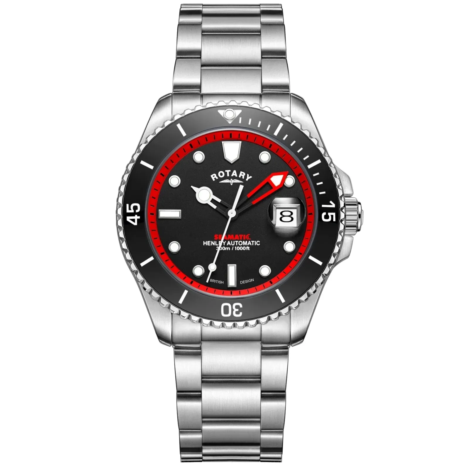 Rotary Seamatic Men's Black Watch GB05430/81