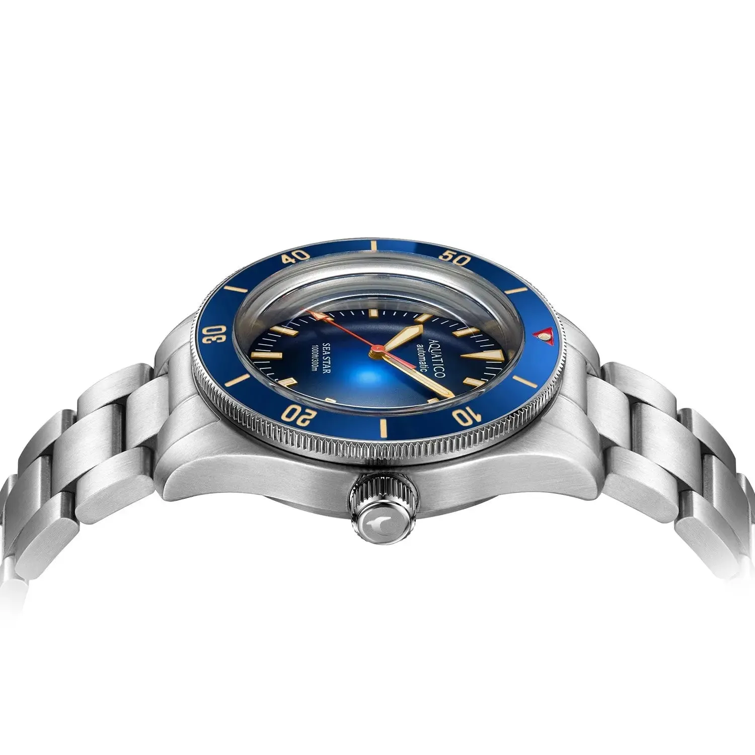 Sea star V2 blue dial ceramic bezel (Swiss SW 200-1) No Date