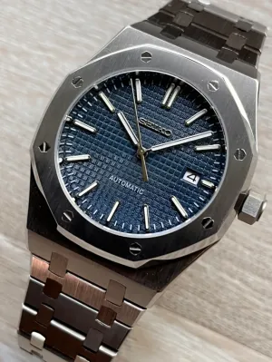 Seiko Mod - 41mm Royal Oak Automatic Navy Blue Dial