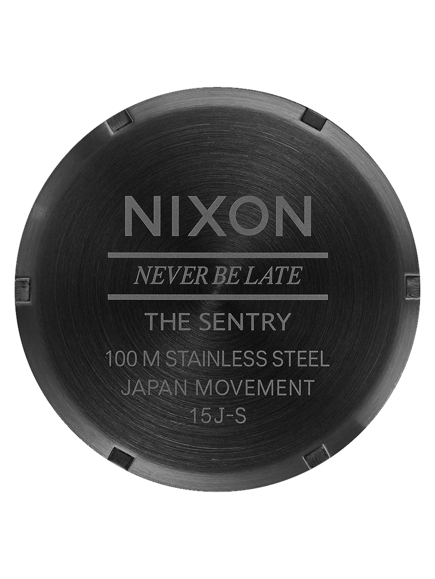 Sentry Leather All Black Watch