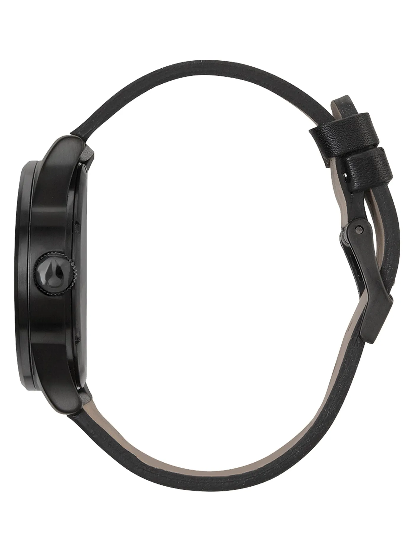 Sentry Leather All Black Watch