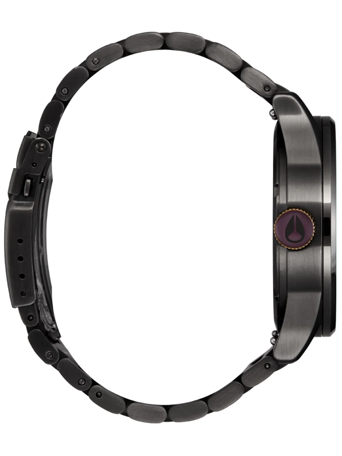 Sentry Stainless Steel Gunmetal/Blackberry/Gold Watch