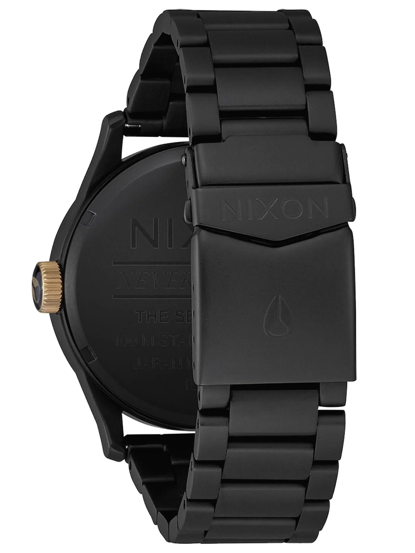 Sentry Stainless Steel Matte Black/Gold Watch