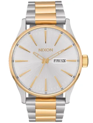 Sentry Stainless Steel Silver/Gold Watch