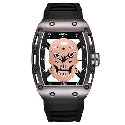 Silver Skeleton Watch