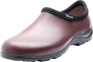 Sloggers Original Waterproof Work Shoe for Men  Outdoor Slip-On Rain and Durable Garden Footwear Made in The USA with Premium Comfort Support Insole, Leather Print Brown - Size 11