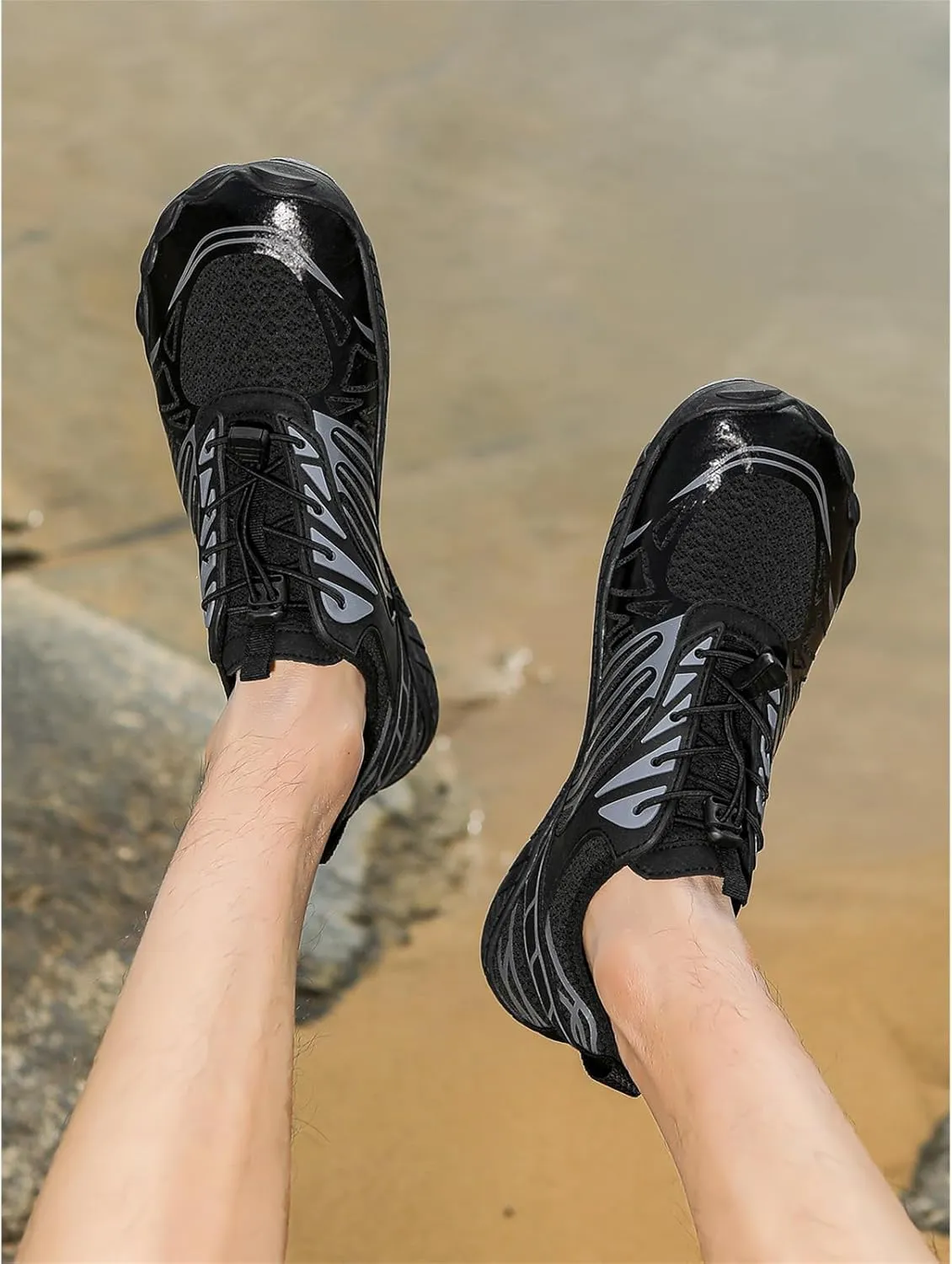 Smoneyful Hike Barefoot Shoes for Women and Men, Waterproof Trail Running Healthy and Non-Slip, Wide Toe Box, Unisex Outdoor Hiking Footwear
