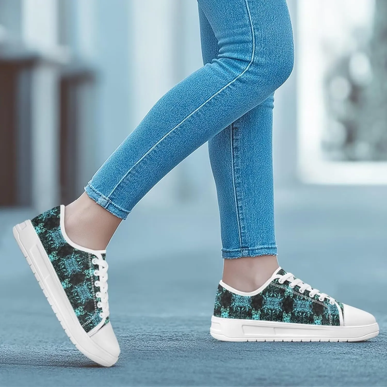 Sneakers for Women Shoes Footwear Memory Foam Insole Lightweight and Non-Slip Sole Lace Up Fashion Sneaker