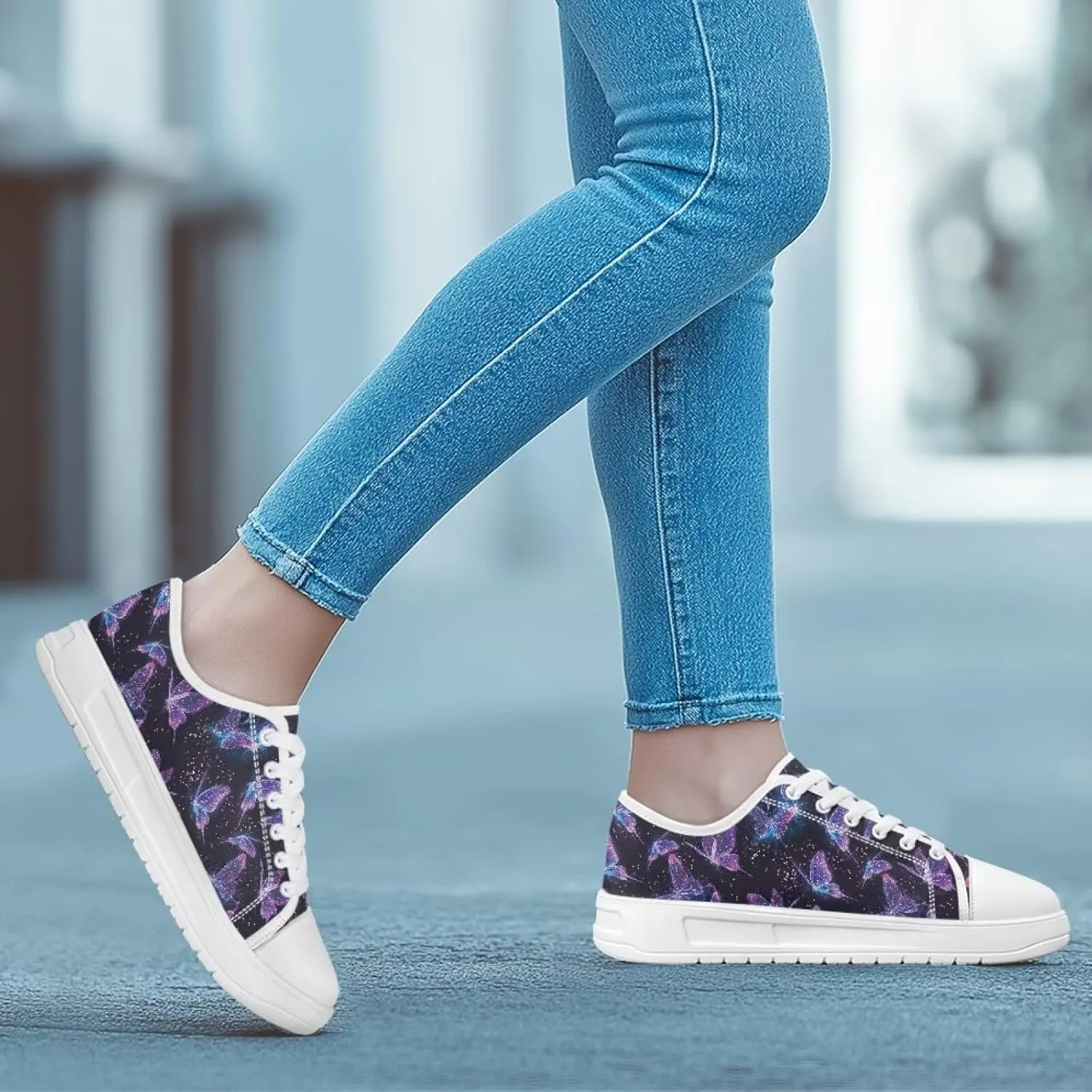 Sneakers for Women Shoes Footwear Memory Foam Insole Lightweight and Non-Slip Sole Lace Up Fashion Sneaker