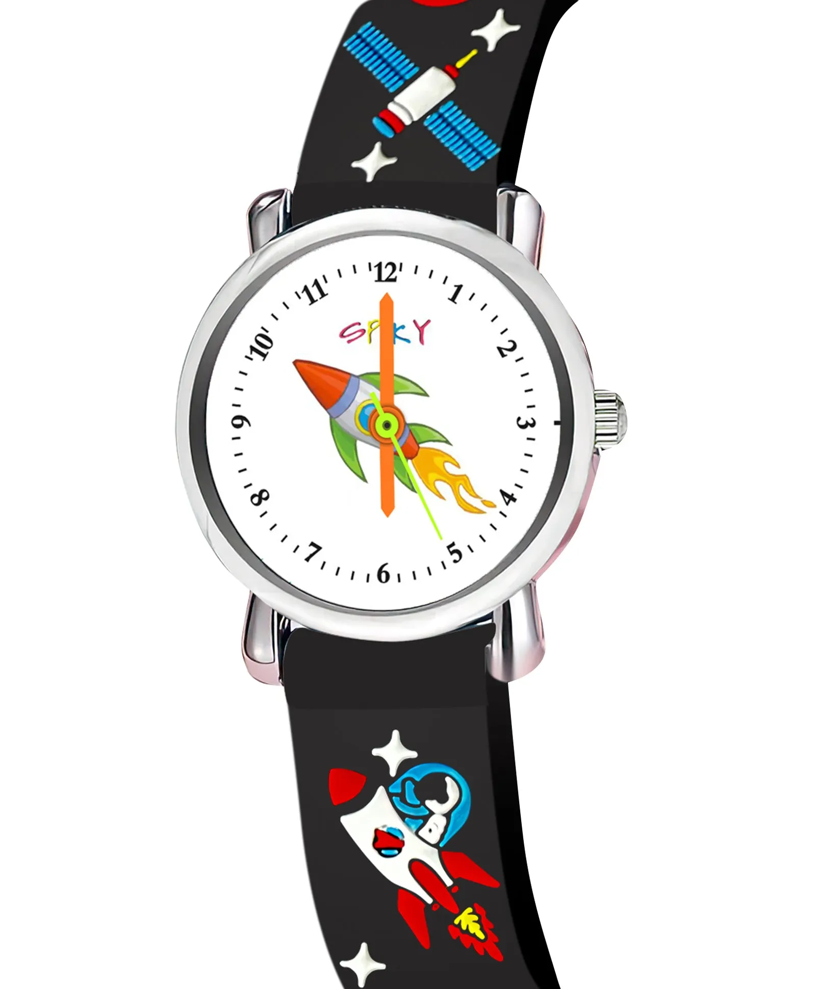 Spiky Round Unicorn Strap Analog Watch - Pink