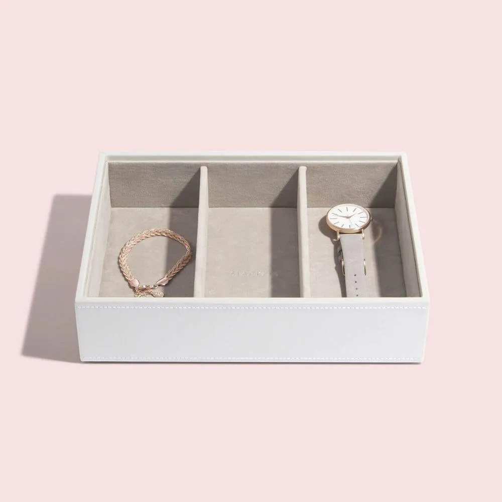 Stackers Classic Jewellery Tray Set White