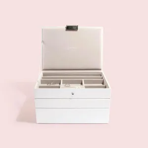 Stackers Classic Jewellery Tray Set White