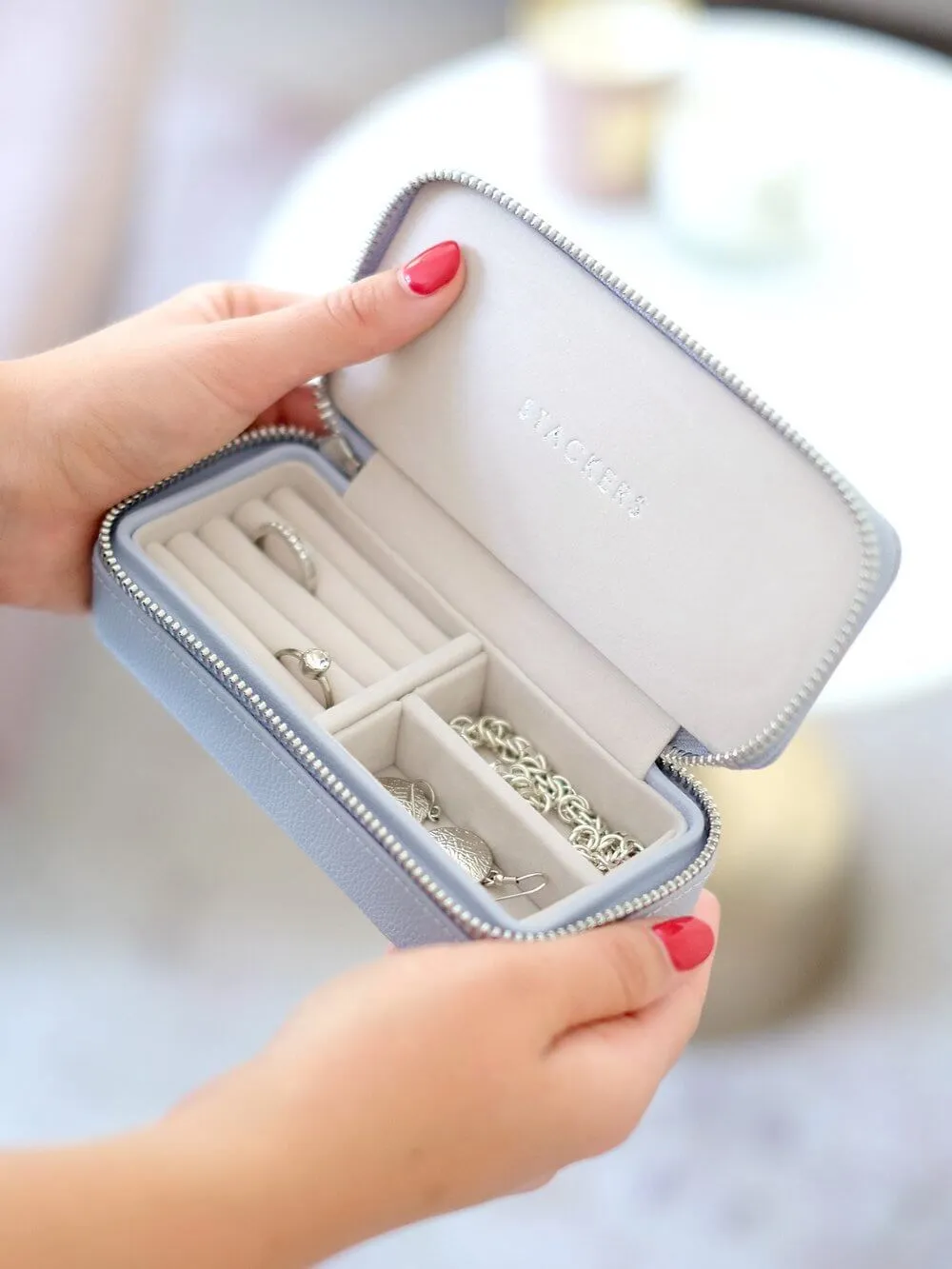 Stackers Medium Travel Jewellery Box Lavender