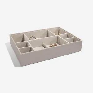 Stackers Supersize 11 Compartment Deep Jewellery Tray Taupe
