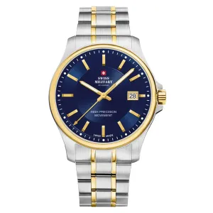 Swiss Military Two-tone Steel Blue Dial Men's Watch  - SM30200.06