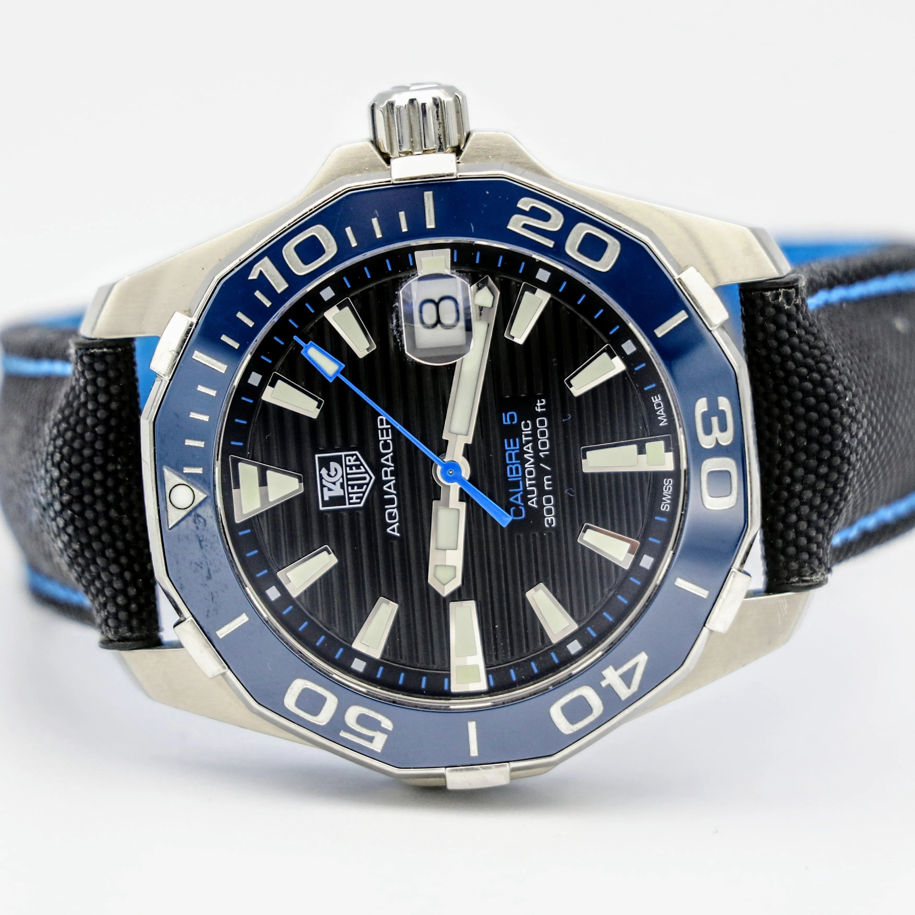 TAG HEUER Aquaracer Wristwatch Cal 5 Automatic Dive Rotating Bezel Watch