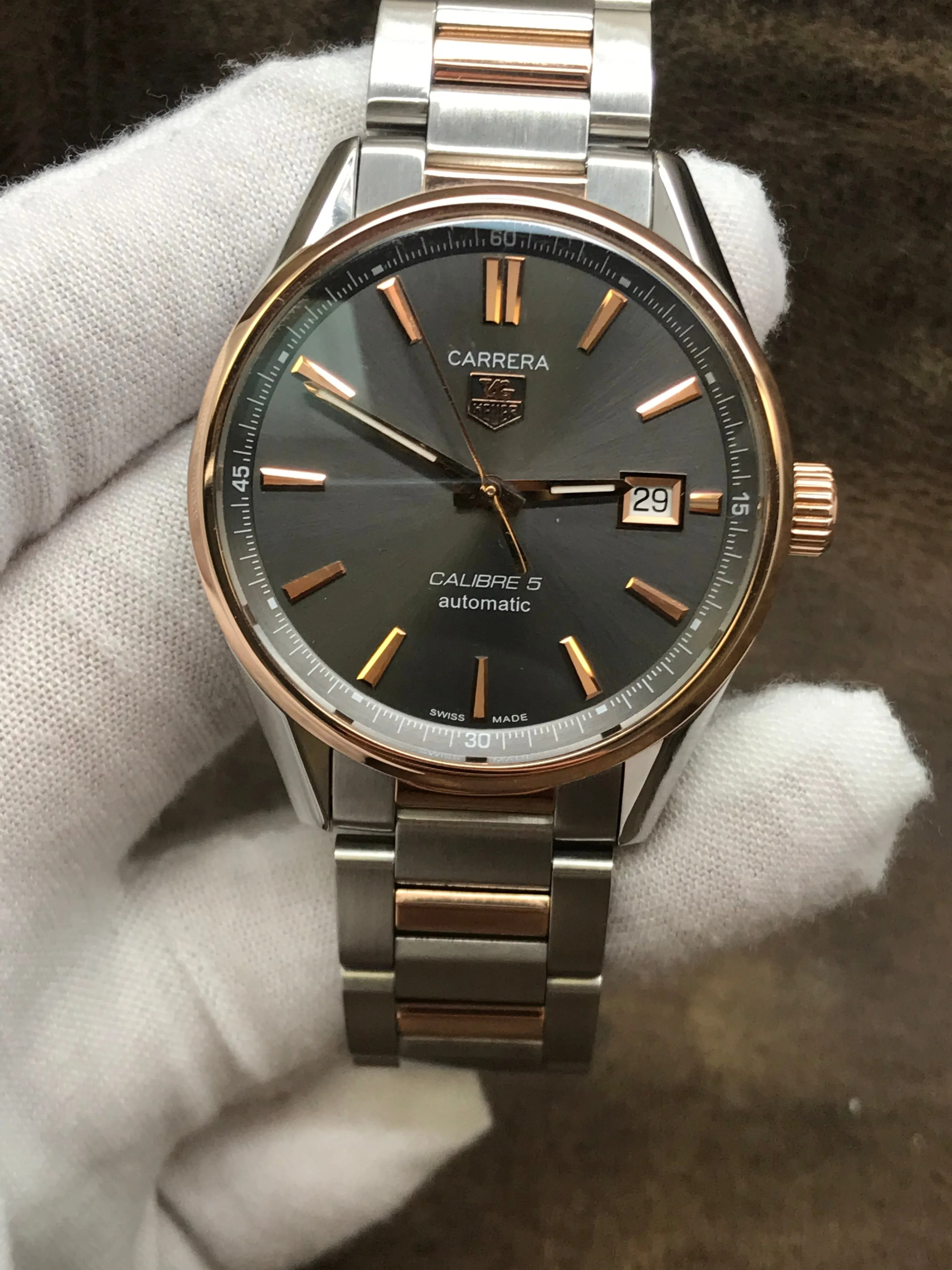 TAG Heuer Carrera WAR215E Grey Dial Automatic Men's Watch