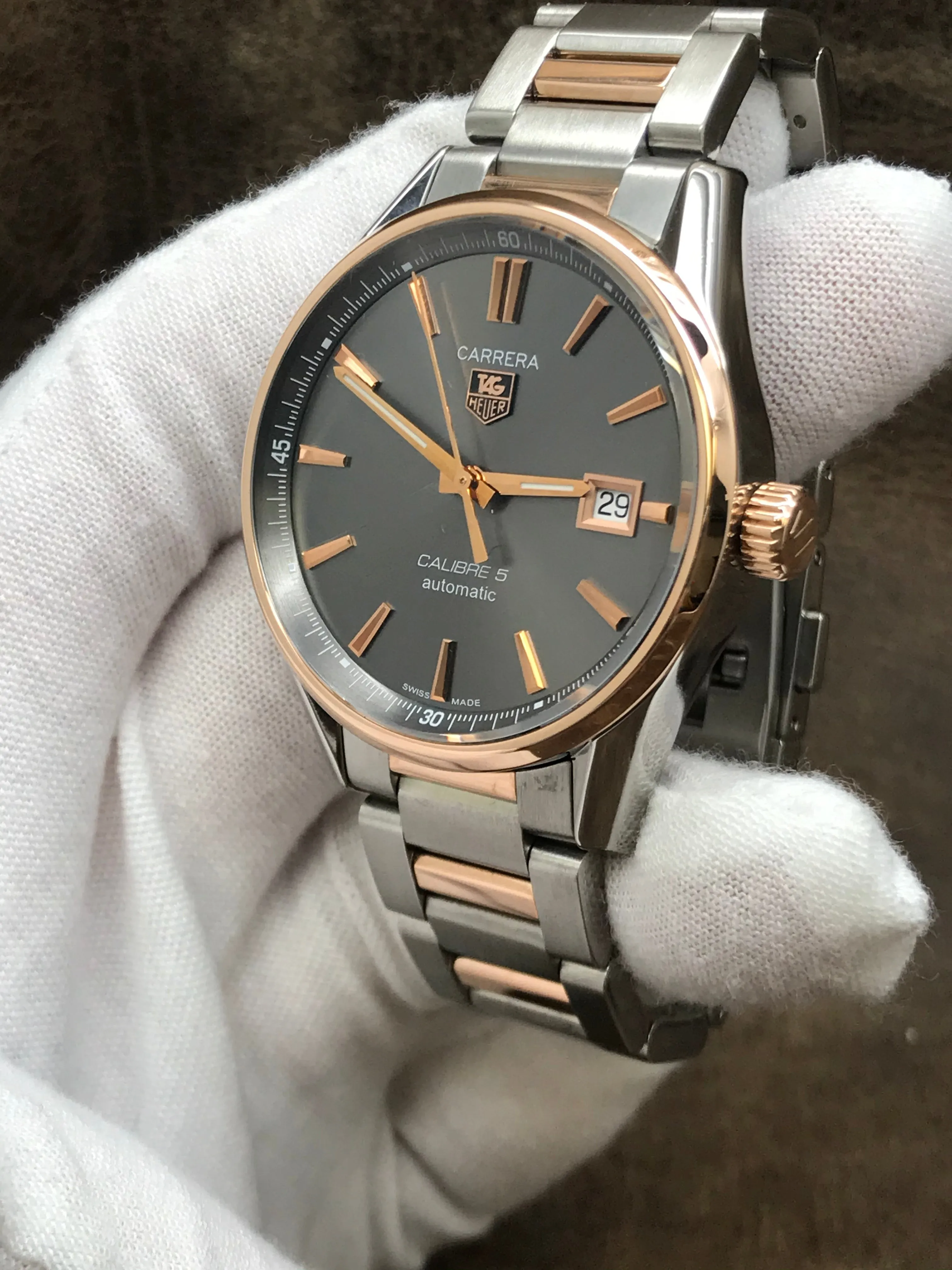 TAG Heuer Carrera WAR215E Grey Dial Automatic Men's Watch
