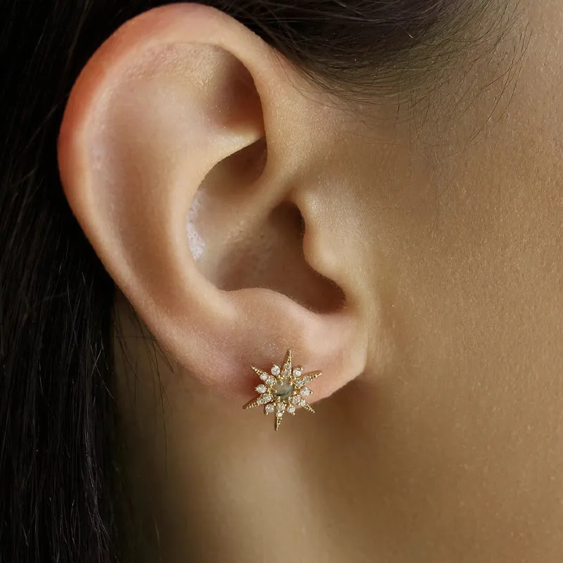 TAI RITTICHAI | Labradorite Starburst Stud Earrings