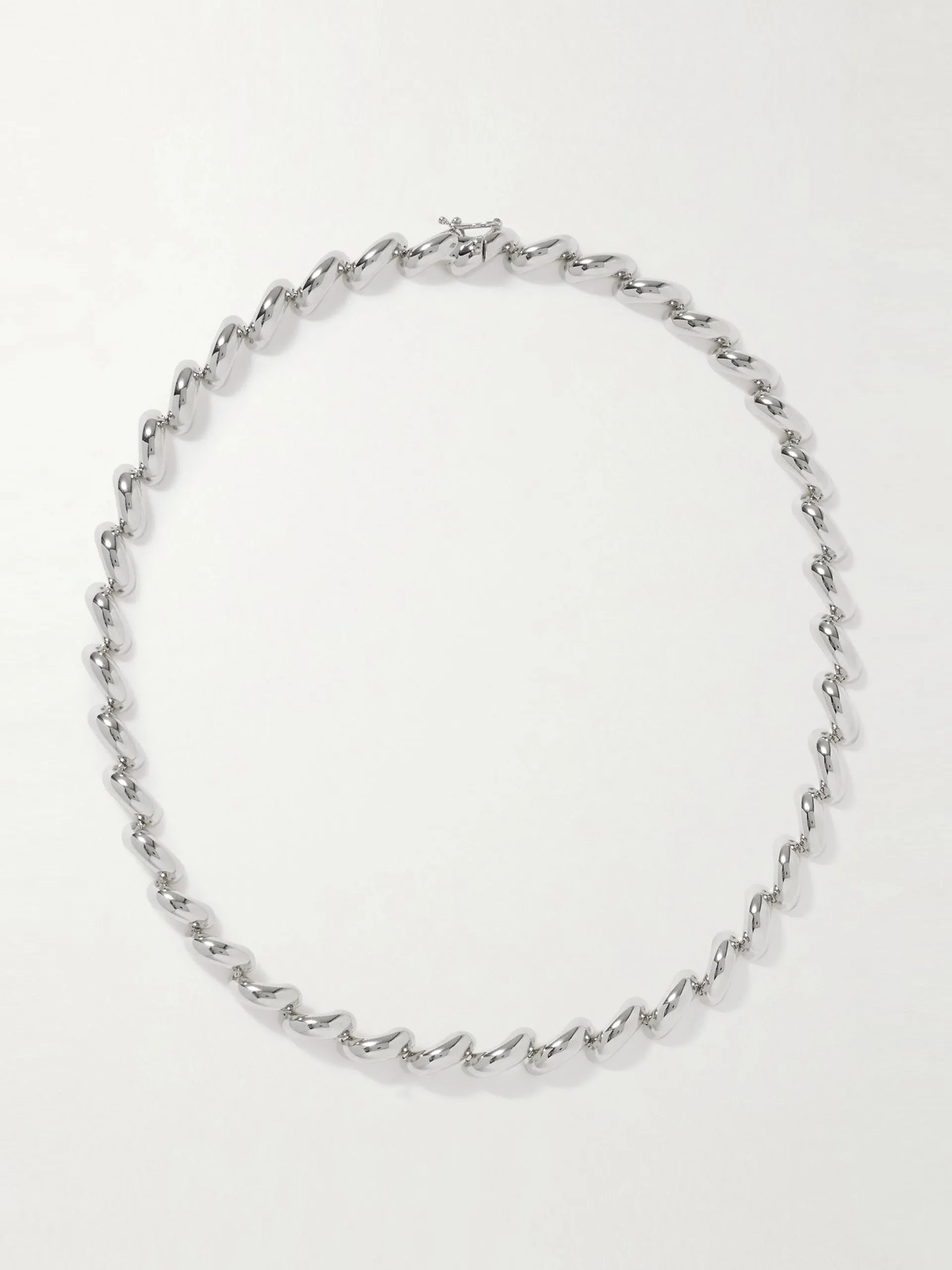 The Edith silver-tone necklace