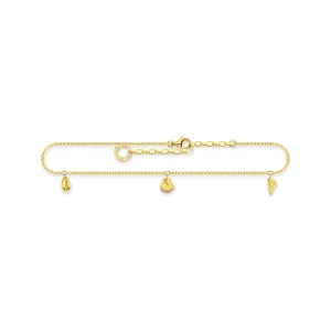 THOMAS SABO Anklet Shells Gold