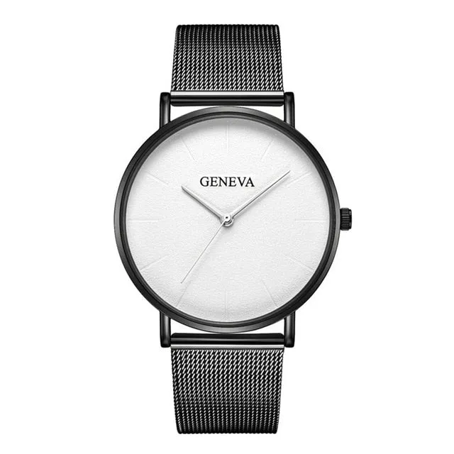 Ultra Thin Newretro.Net Stainless Steel Watch