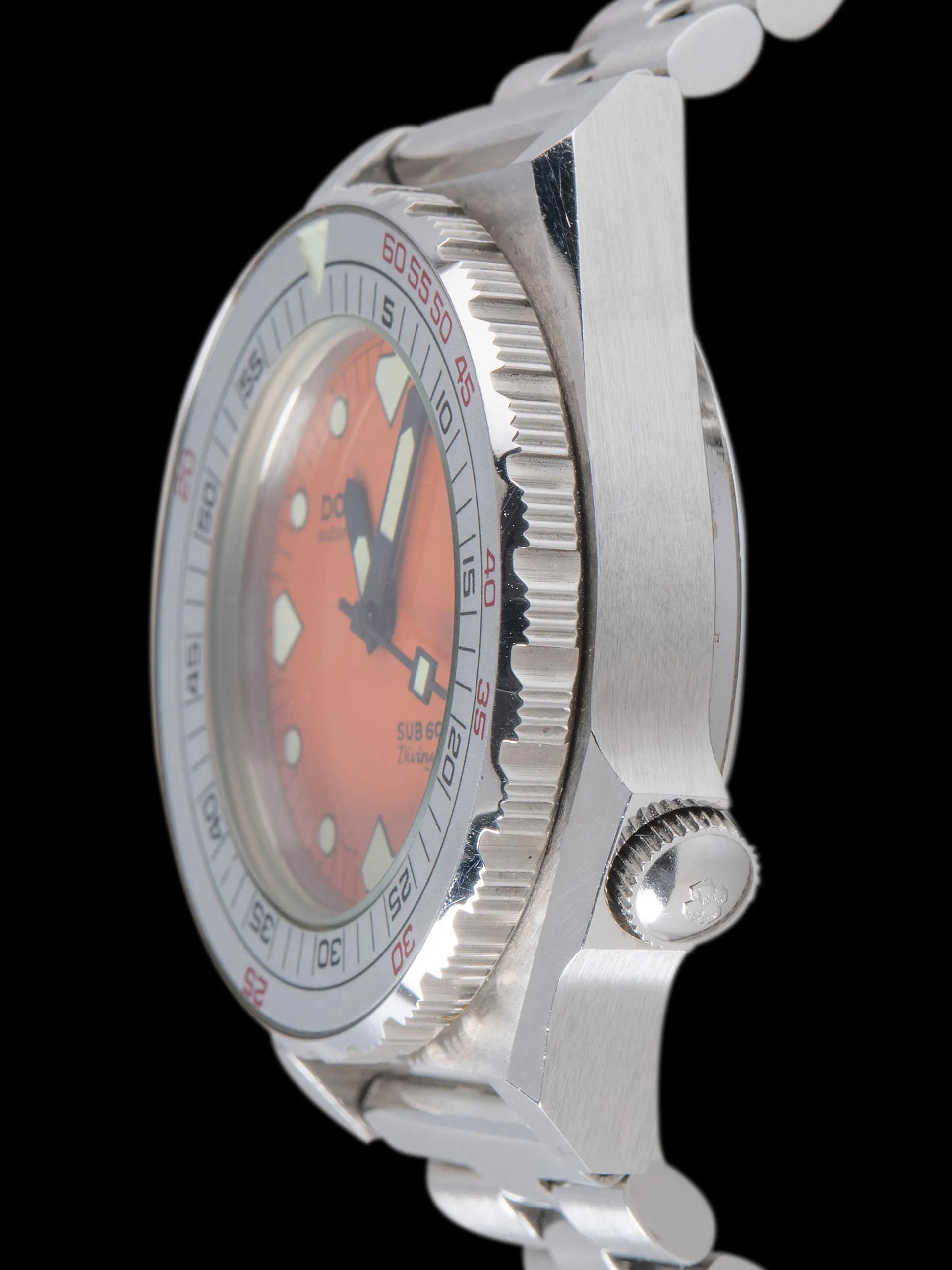 *Unpolished* 1980s DOXA Sub 600T Divingstar (Ref. 4653) Orange Dial "Aubrey Era"